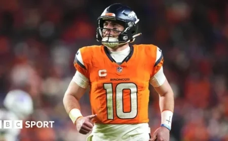 Denver Broncos’ Bo Nix Out for Season with Broken Ankle