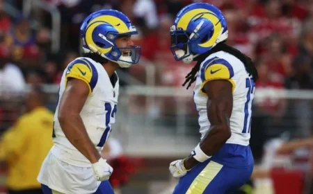 Bears’ Allen Faces Challenge in Slowing Rams’ Nacua, Adams