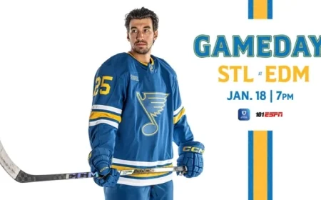 Blues Face Oilers in Anticipated Showdown