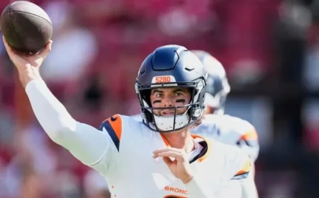 Jarrett Stidham Tackles Broncos’ QB Role in AFC Championship
