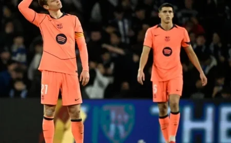 Frenkie de Jong Criticizes Referee After Barcelona’s Defeat to Real Sociedad