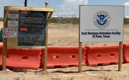 Nicaraguan Man Dies at El Paso’s Camp East Montana, ICE Reports