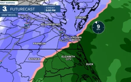 Weather Alert: Rain Turns to Snow Today, Sunny and Chilly on MLK Day