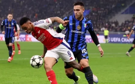 Inter Milan Faces Arsenal in UEFA Champions League: Team News and Lineups
