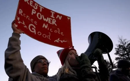 Protesters Rally at Minnesota Church Led by ICE Official