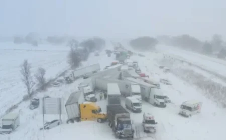 Michigan Snowstorm: 100-Vehicle I-196 Pileup Leaves Injuries Reported