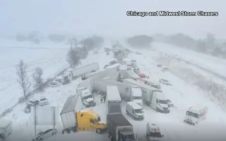 Over 100 Cars in Michigan Highway Pileup; Stranded Drivers Evacuated