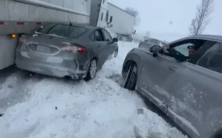 100-Vehicle Pileup Closes I-196 in West Michigan, Police Report
