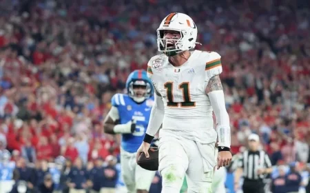 Miami’s Carson Beck Impresses with Honest Take on Balancing Sports and Academics