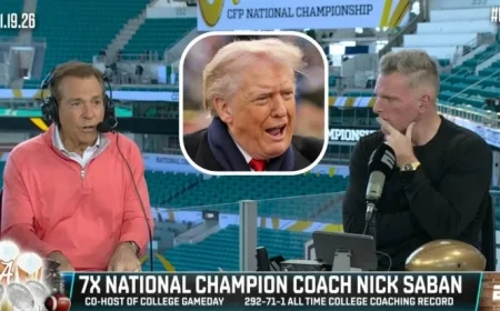 Pat McAfee Warns Trump’s Arrival Might Delay National Championship