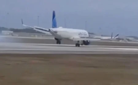 United Airbus A321neo’s Wild Orlando Landing Loses Nose Wheel