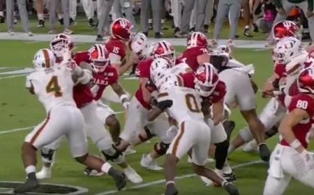Miami’s Jakobe Thomas Avoids Targeting Penalty for High Hit on Indiana’s Mendoza