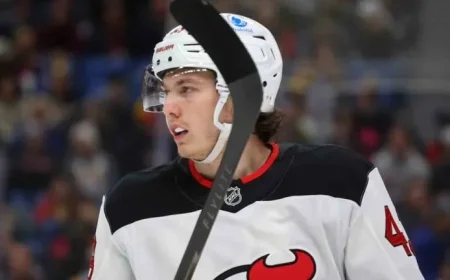 Luke Hughes Sidelined for Devils’ Road Trip After Flames Injury