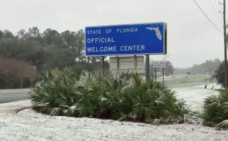 Rare Snowfall Blankets Florida Panhandle, Georgia, and Alabama