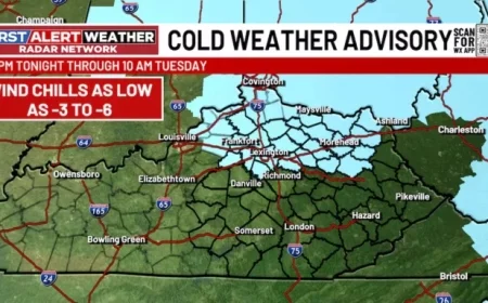 Severe Cold Snap: Bitter Weather Expected Monday Night into Tuesday