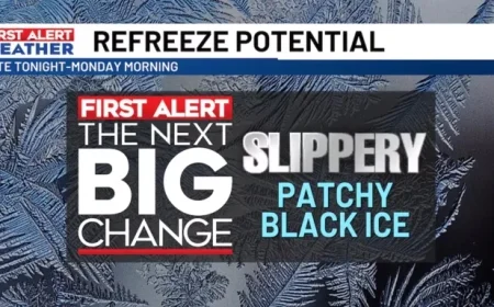 Overnight Black Ice Possible; MLK Day Promises Abundant Sunshine