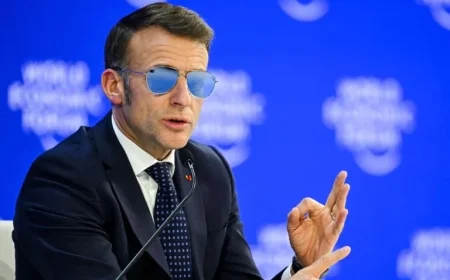 Emmanuel Macron’s Bold Sunglasses Style at Davos Explained