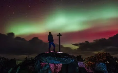 Solar Flare Ignites Stunning Northern Lights Display