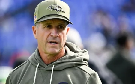 John Harbaugh Faces Key Questions at NY Giants Head Coach Introduction
