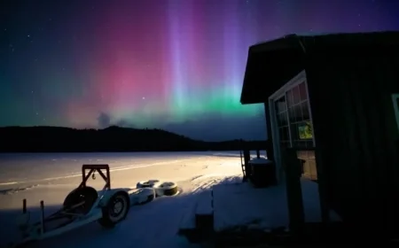 Northern Lights Illuminate Quebec’s Night Sky from Monday to Tuesday