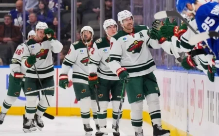 Foligno’s First Hat Trick Leads Wild to Victory Over Maple Leafs