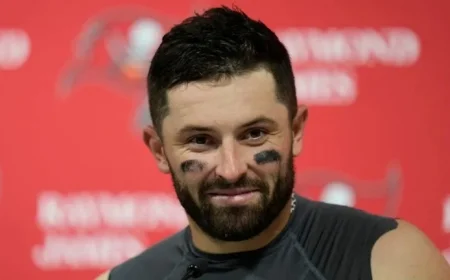 Mayfield Jabs Stefanski in Warm NFC South Welcome