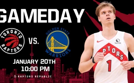 Raptors Face Warriors in January 20 Matchup