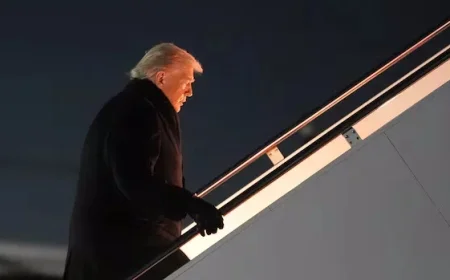 Trump Returns to D.C. After Air Force One Faces Electrical Issue En Route to Davos