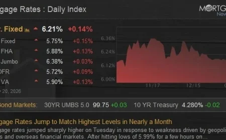 Mortgage Rates Surge to Month-High Levels