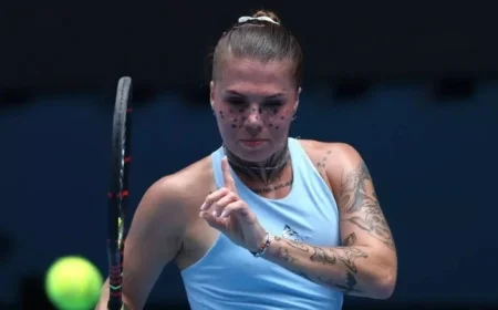 Australian Open Player’s T-Shirt Sends Powerful Message: ‘Can’t Talk Here’