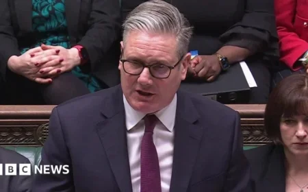 Badenoch Challenges Starmer Over Chagos Deal at Prime Minister’s Questions