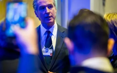 Newsom Urges Trump to Avoid Missteps at Davos – POLITICO