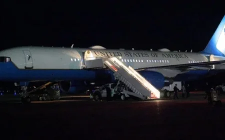 Trump’s Davos Speech Delayed After Air Force One U-Turn