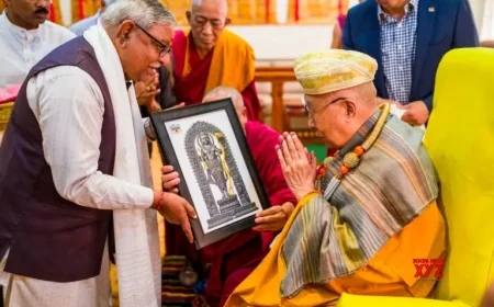 VHP General Secretary Meets Dalai Lama in Hubballi #Gallery