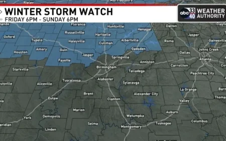 Winter Storm Update: Snow and Ice Threaten Alabama This Wednesday