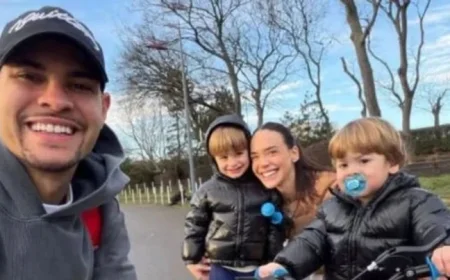 Newcastle Captain Bruno Guimaraes Enjoys Perfect Family Day at North East Park