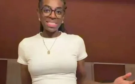 Cat Burns Flaunts Post-Reduction Figure in Fitted Top After Decades