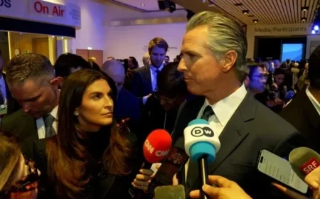 Newsom’s Davos Remarks Prompt Trump Event Cancellation