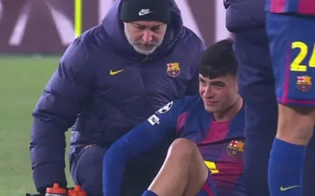 Pedri Suffers Injury