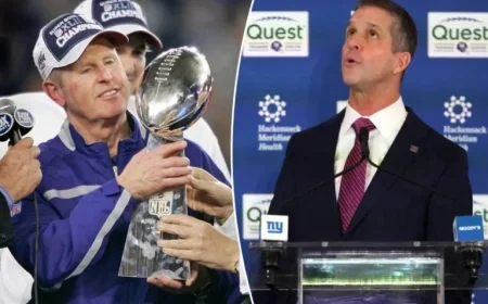 Tom Coughlin Facilitates John Harbaugh’s Introduction to Giants