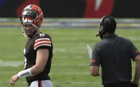 Baker Mayfield Criticizes Falcons Writer and Coach Kevin Stefanski