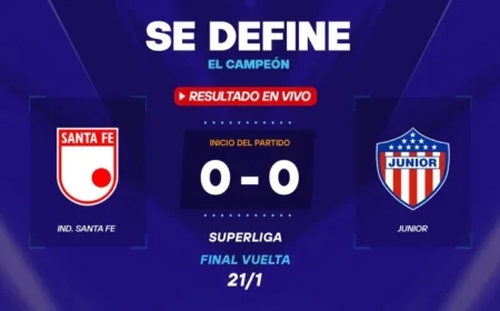 Live: Santa Fe vs Junior – Superliga Score, Goals, and Updates