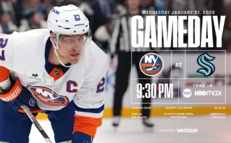 Islanders Face Kraken in Exciting Hockey Clash