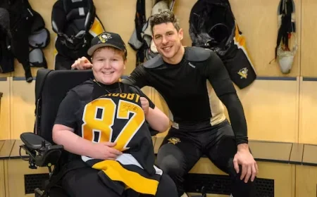 P.E.I. Boy, 10, Joins Pittsburgh Penguins for a Day via Make-A-Wish