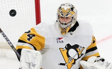 Stuart Skinner Unlikely to Start for Penguins Against Oilers