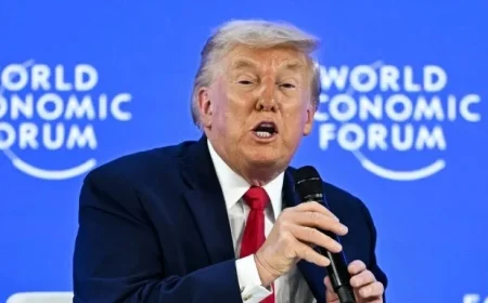 Trump Highlights US Stock Growth at Davos, Dismisses Recent Sell-Off as ‘Trivial’