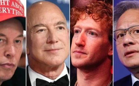 Tech Billionaires Gain $288 Billion in Trump’s First Year Return