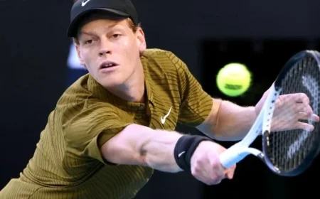 Sinner Triumphs Over Duckworth, Claiming Second Set 6-1, 6-4