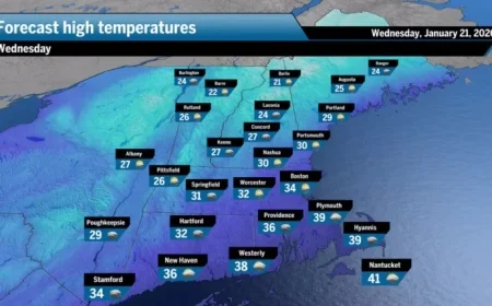 Clipper System Delivers Snow Showers Wednesday Evening
