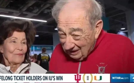 Indiana Fan Celebrates ‘Privilege’ of Witnessing National Championship Victory